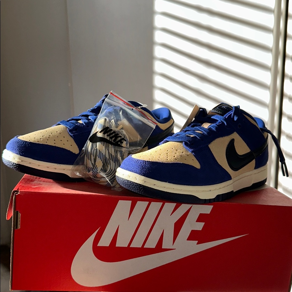 Womens Nike Dunk Low Royal Blue/Sesame